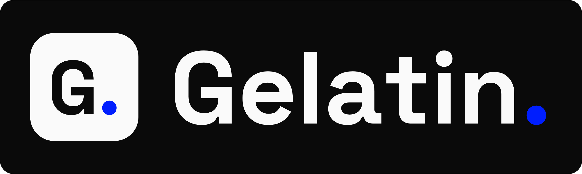 The Gelatin logo lockup